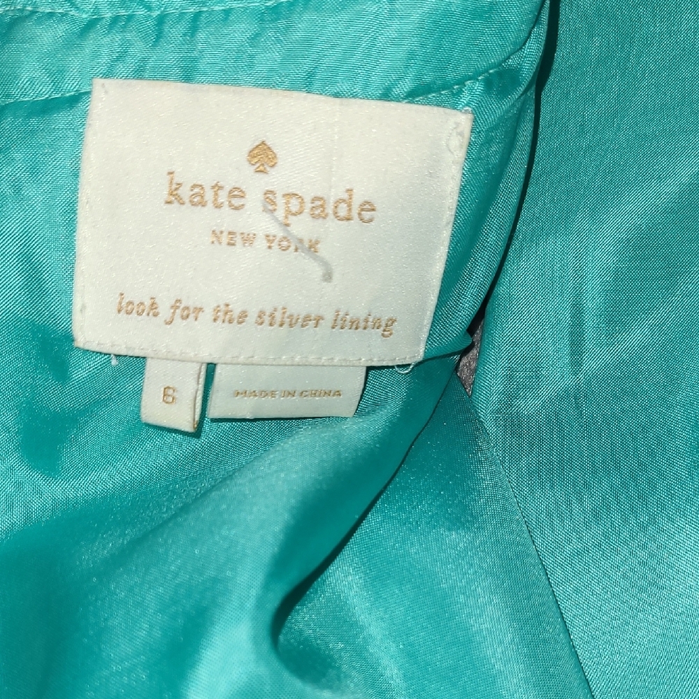 Kate Spade Textured Sleeveless Dress in Aqua - Picture 4 of 5